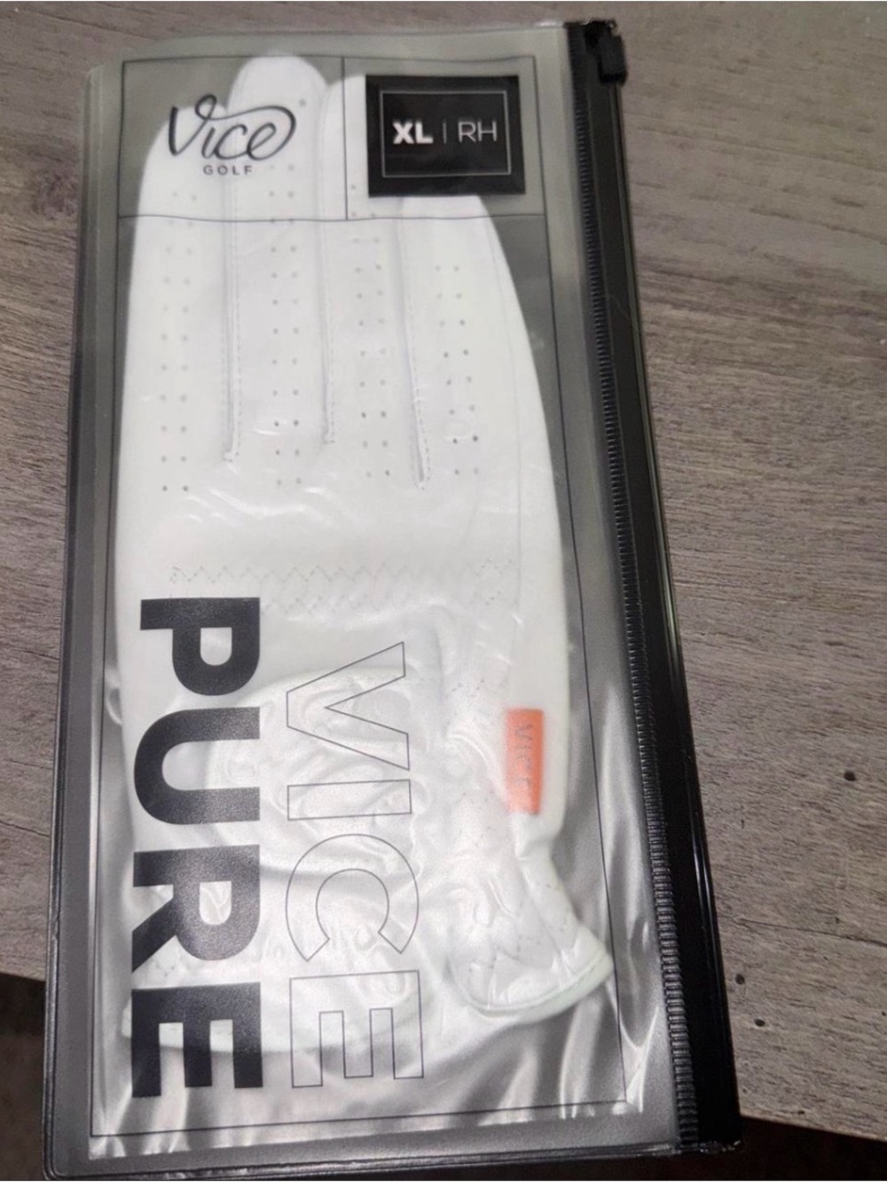 Men’s White XL Right-Hand Pure Golf Glove